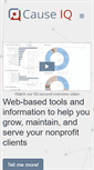 Mobile Screenshot of causeiq.com
